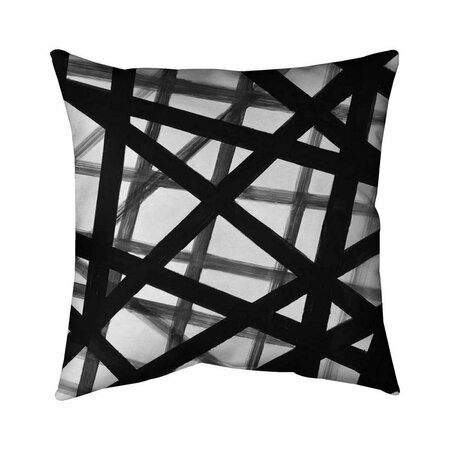 BEGIN HOME DECOR 20 x 20 in. Abstract Bold Lines-Double Sided Print Indoor Pillow 5541-2020-AB31